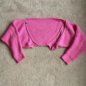 Pink Women's bolero Sweater